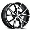 Voxx Lumi 17x8 5x115 ET 20 CB 71.6 Gloss Black Machined Face - LMI 780-5115-20 GBMF