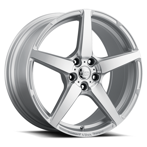 Voxx Modena 18x9 5x114.3 CB 73.1 ET 30 Gloss Silver w/Machined Face - MOD 890-5114-30 SMF