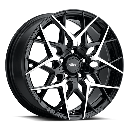 Voxx Paso 17x7.5 5x112/120 ET 40 CB 72.56 Gloss Black Machined Face - PAS 775-5003-40 GBMF
