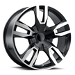 Voxx Replica Chevy RST 22x9 6x139.7 ET 24 CB 78.1 Gloss Black Mach Face - RST 229-6139-24 GBM