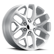 Voxx Replica Snowflake 20x9 6x139.7 ET 27 CB 78.1 Silver Machined Face - SFO 290-6139-27 SMF