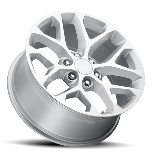 Voxx Replica Snowflake 20x9 6x139.7 ET 27 CB 78.1 Silver Machined Face - SFO 290-6139-27 SMF