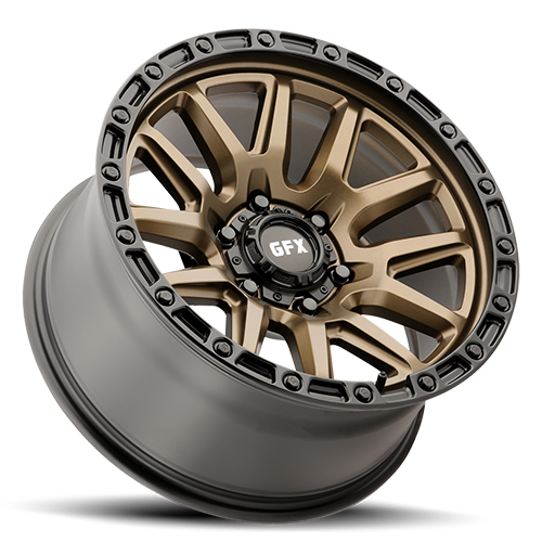 G-FX TR26 18x9 6x139.7 ET 0 CB 106.2 Bronze w/Black Lip & Matte Black Bolts - T26 890-6139-00 BRB