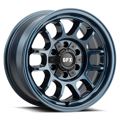 G-FX TR28 17x8.5 6x139.7 CB 106.2 ET -6 Metallic Blue - T28 785-6139-N6 BL