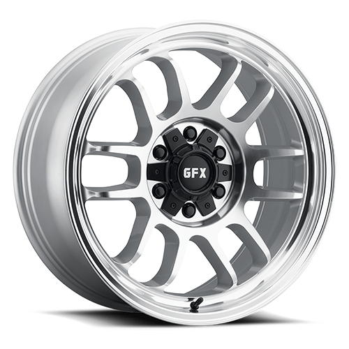 G-FX TR28 18x9 6x135/139.7 CB 95.2 ET 18 Silver Full Machined Face & Lip - T28 890-6009-18 SMF
