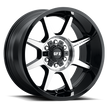 G-FX TR31 18x9 8x180 ET 18 CB 124.2 Gloss Black Machined Face Milled Ring - T31 890-8180-18 GBMF
