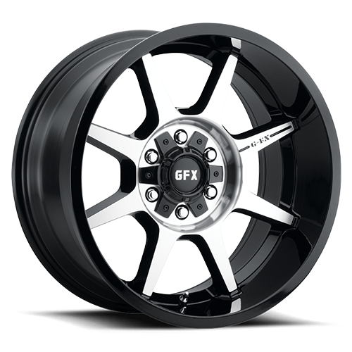 G-FX TR31 20x9 8x165.1 ET 18 CB 125.2 Gloss Black Machined Face Milled Ring - T31 290-8165-18 GBMF