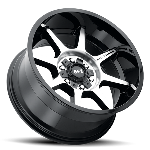 G-FX TR31 20x9 8x180 ET 18 CB 124.2 Gloss Black Machined Face Milled Ring - T31 290-8180-18 GBMF