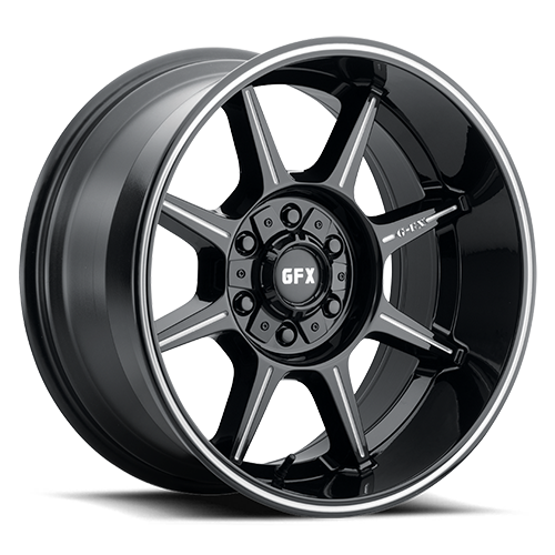 G-FX TR31 20x9 8x170 ET 18 CB 125.2 Gloss Black Milled - T31 290-8170-18 GBM