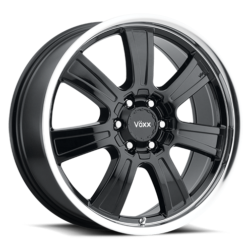 Voxx Turin 17x8.5 6x127/135 ET 39 CB 87.1 Gloss Black Mach Lip - TUR 785-6002-39 GBL
