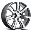 Voxx Replica ESV 22x9 6x139.7 ET 31 CB 78.1 Grey Mach Face W/Chm cap - ESV 229-6139-31 GMF