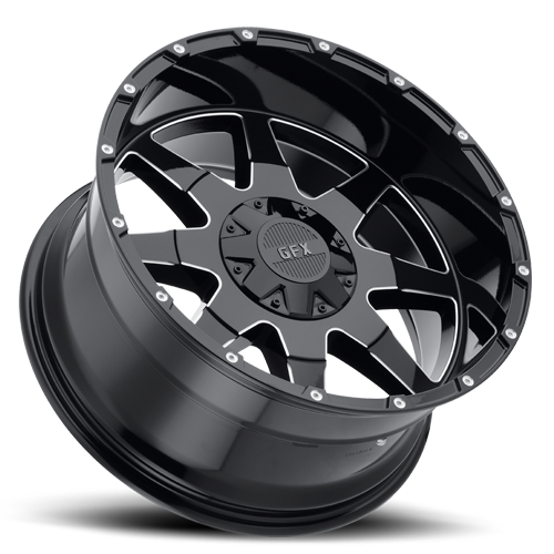 G-FX TR12 18x9 8x180 ET 12 CB 124.2 Gloss Black Milled - T12 890-8180-12 GBM