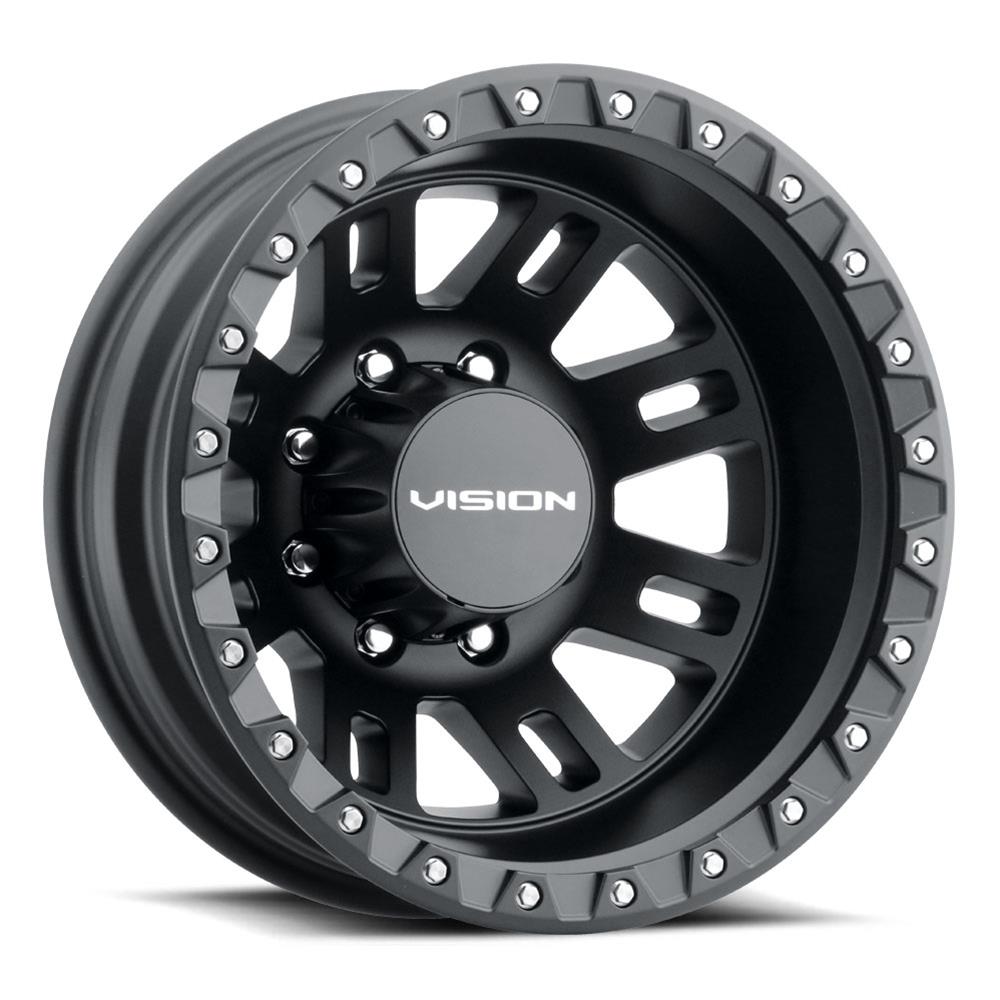 Vision Manx2 Dually 17x6.5 8x200 -143.35mm Satin Black : 408-7680SBR