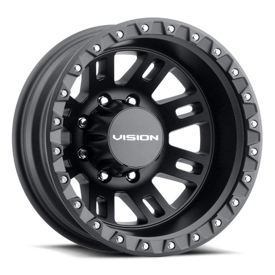 Vision Manx2 Dually 17x6.5 8x200 -143.35mm Satin Black : 408-7680SBR