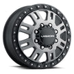 Vision Manx2 Dually 16x6 8x170 115mm Satin Grey (Satin Black Lip) : 408-6670SGBLF