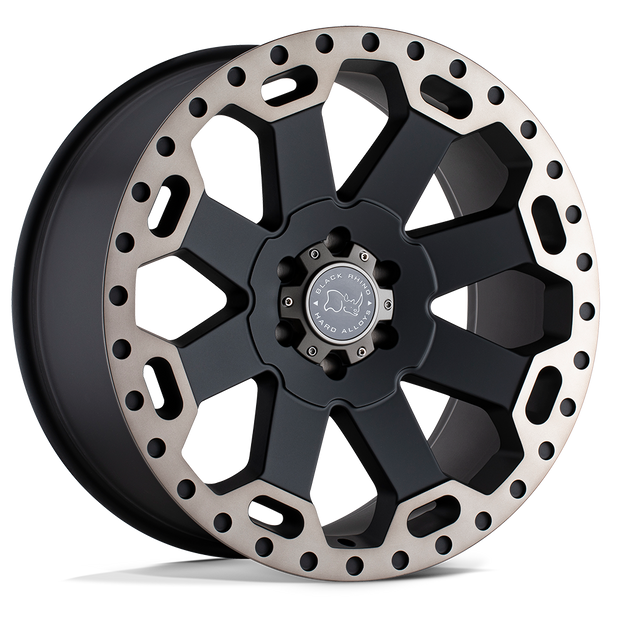 Black Rhino Hard Alloys Warlord 17x9 6x139.7 M-BLK-MCH-DDTLP - 1790WAR126140M12