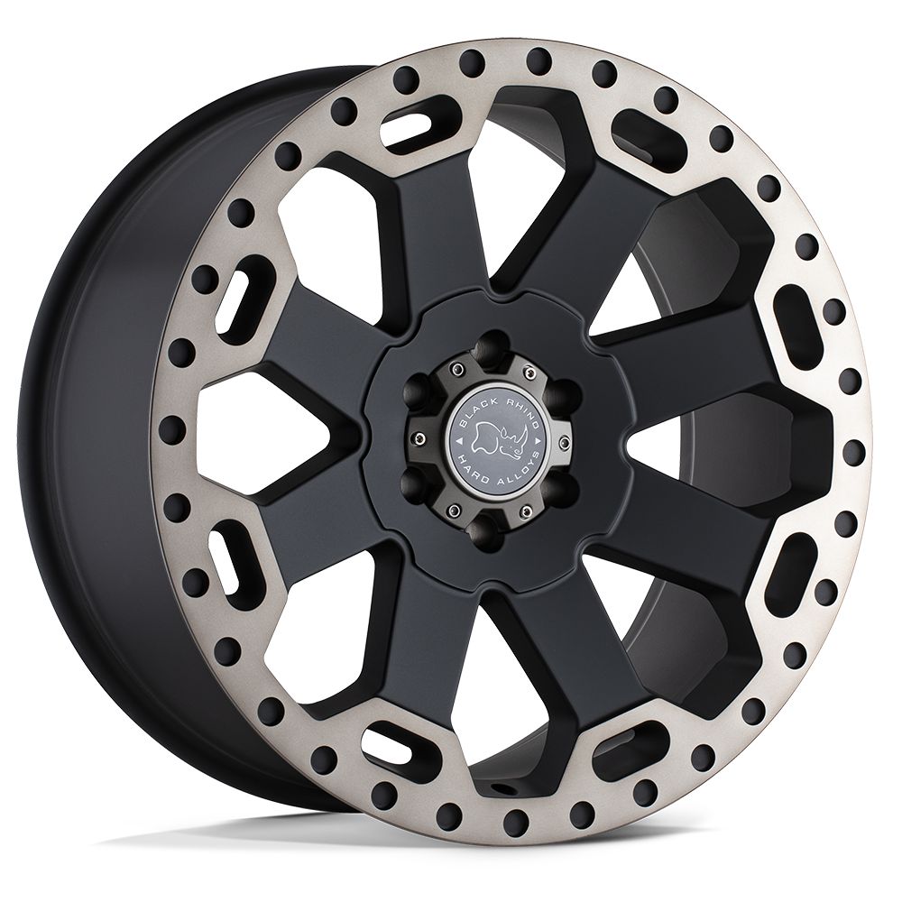 Black Rhino Hard Alloys Warlord 17x9 5x127 M-BLK-MCH-DDTLP - 1790WAR-25127M71