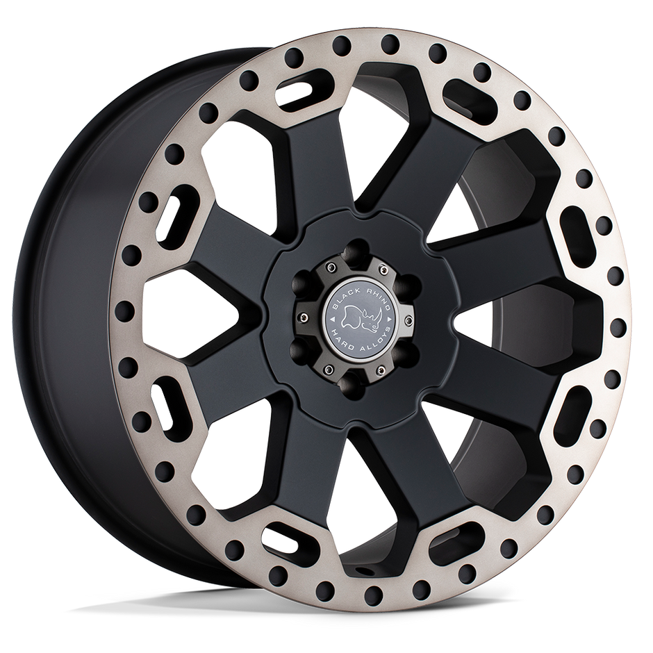 Black Rhino Hard Alloys Warlord 17x9 5x127 M-BLK-MCH-DDTLP - 1790WAR-25127M71