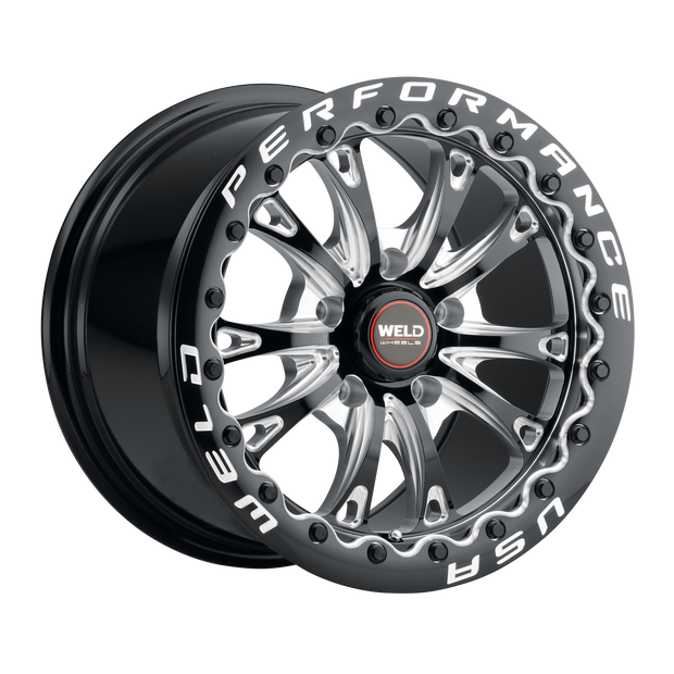 15x10 Belmont Beadlock 5x120 Et45 Bs 7.27 Gloss Blk Mil Dia 78.1 - S908B0022P45