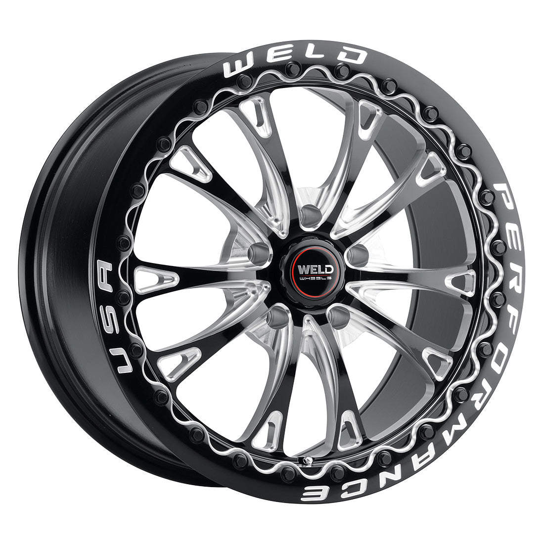 17x10 Belmont Beadlock 5x114.3 Et49 Bs 7.42 Gloss Blk Mil Dia 78.1 - S90870067P49