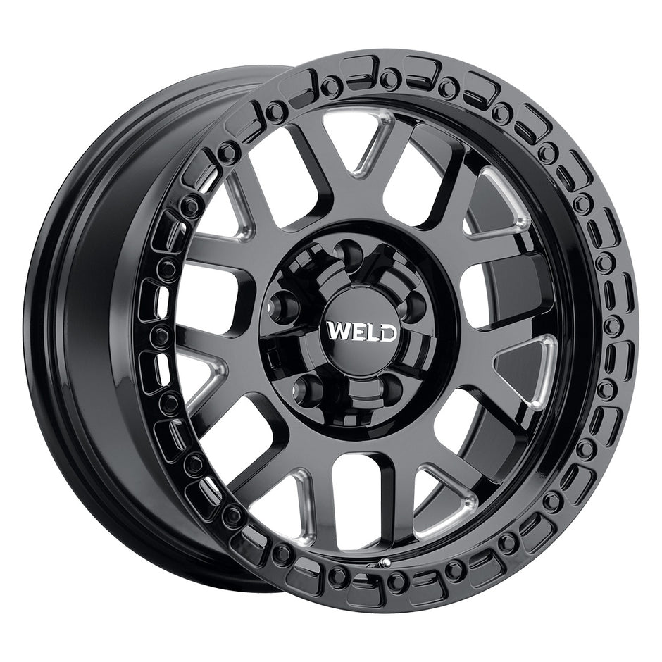 20x10 Cinch 5x127 5x139.7 Et-18 Bs 4.75 Gloss Black Milled / Gloss Blk Ring 87.1 - W10500057476