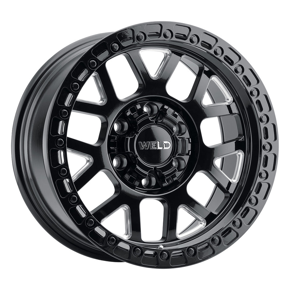 17x10 Cinch 6x135 6x139.7 Et-25 Bs4.50 Gloss Blk Mil / Gloss Blk 106.1 - W10570098450