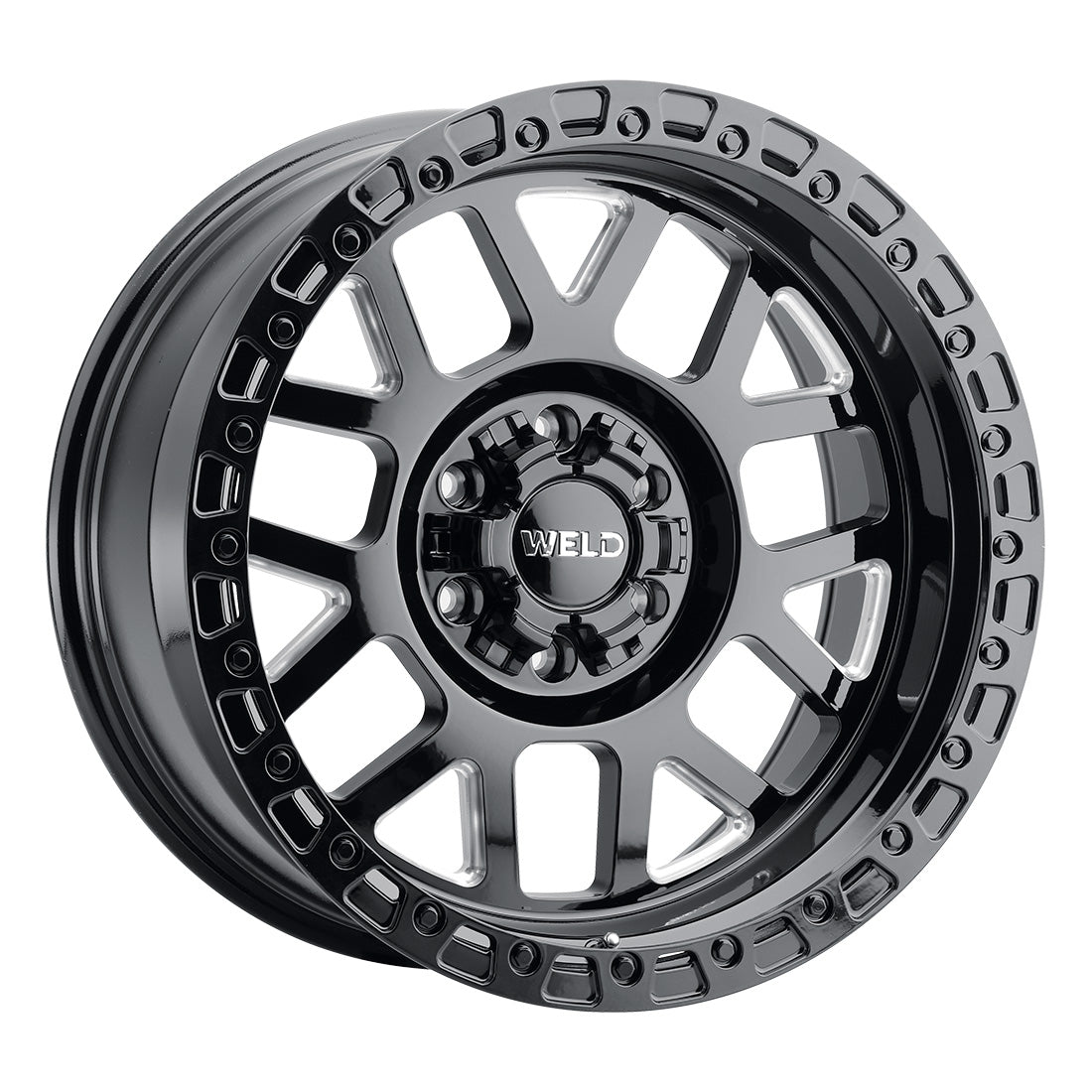 20x9 Cinch 6x135 6x139.7 Et00 Bs 5.00 Gloss Black Milled / Gloss Blk Ring 106.1 - W10509098501