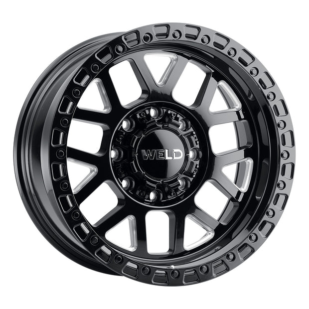 20x10 Cinch 8x165.1  Et-18 Bs 4.75 Gloss Black Milled / Gloss Blk Ring 125.1 - W10500082476