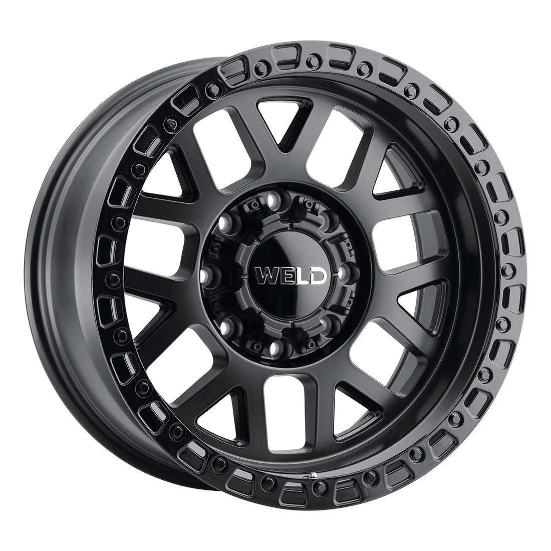 20x10 Cinch 8x165.1  Et-18 Bs 4.75 Satin Black / Gloss  Black Ring 125.1 - W10400082476