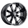 20x10 Granada Eight 8x170  Et-18 Bs4.75 Gloss Blk Mil 125.1 - W12500017476