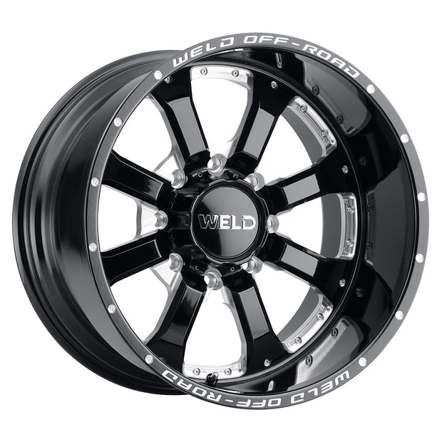 20x10 Granada Eight 8x170  Et-18 Bs4.75 Gloss Blk Mil 125.1 - W12500017476
