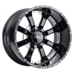 20x9 Granada Eight 8x180  Et00 Bs5.00 Gloss Blk Mil 124.3 - W12509018501