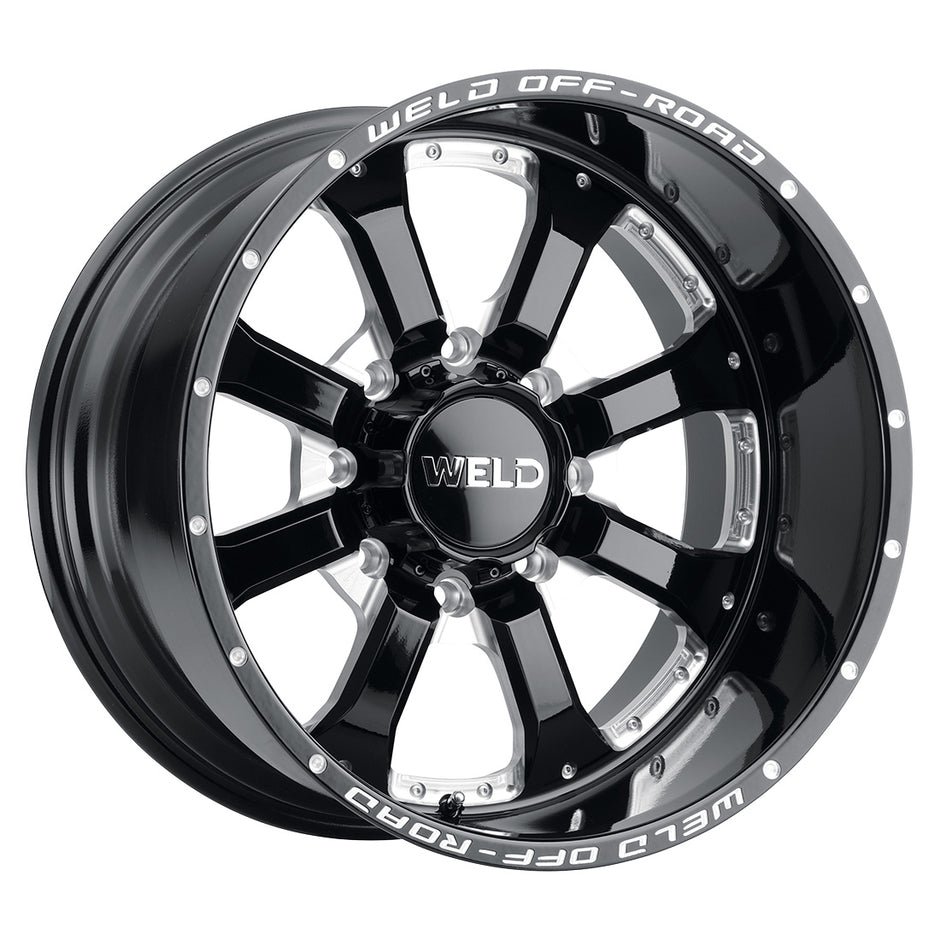 20x10 Granada Eight 8x165.1  Et-18 Bs4.75 Gloss Blk Mil 125.1 - W12500082476
