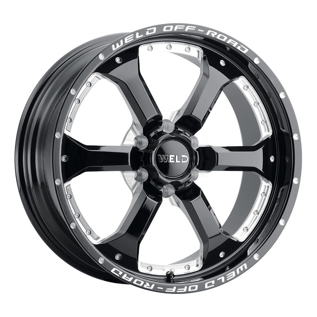 20x9 Granada Six 6x139.7  Et00 Bs5.00 Gloss Blk Mil 106.1 - W12509084500
