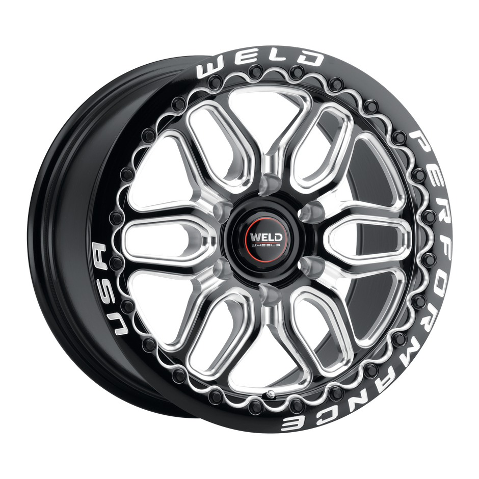 17x11 Laguna 6 Bead Lock 6x127 Et36 Bs7.375 Gloss Blk Mil Dia 78.1 - S90371181P36