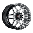 17x10 Laguna 6 Bead Lock 6x139.7 Et25 Bs6.50 Gloss Blk Mil Dia 106.1 - S90370084P25