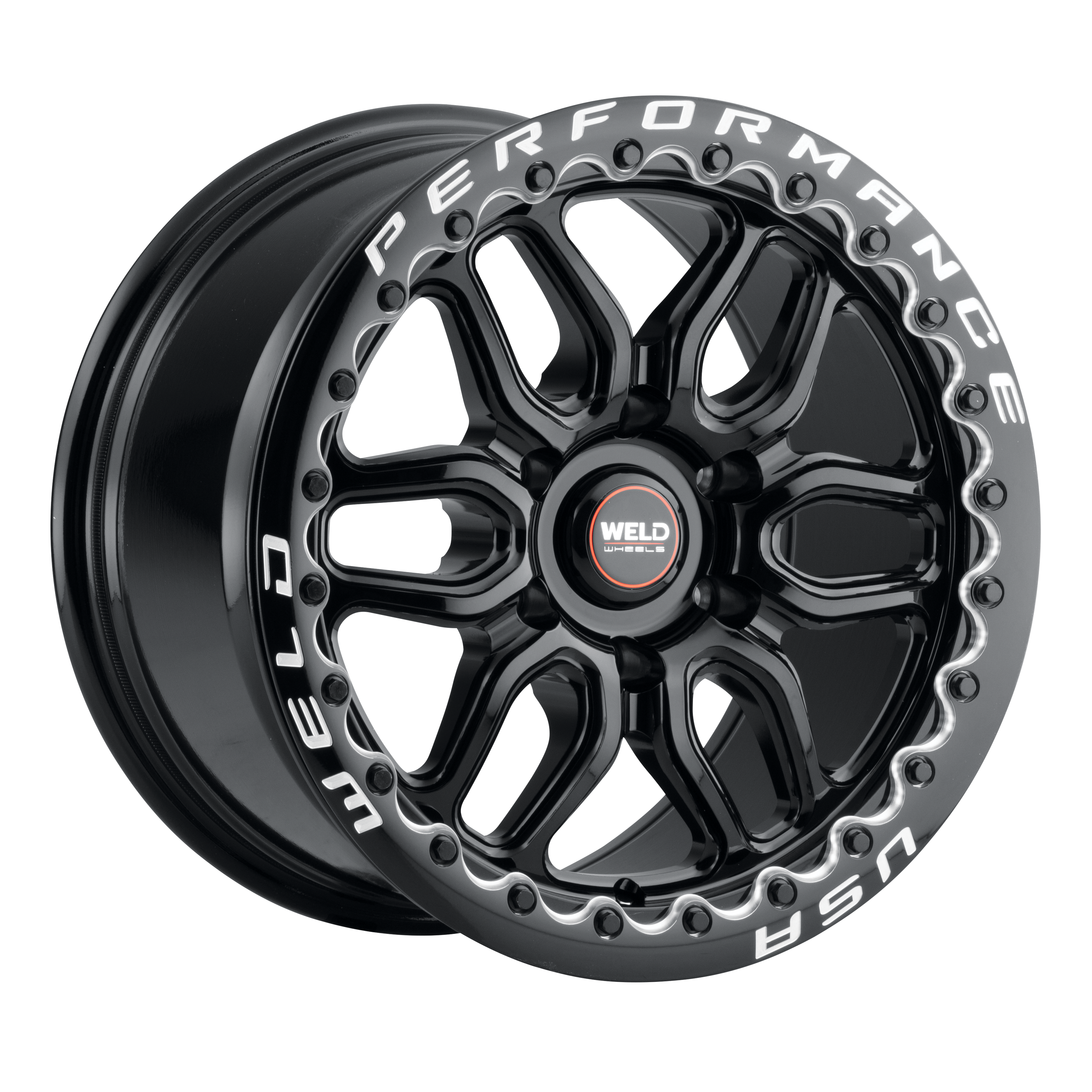 17x10 Laguna 6 Drag Beadlock 6x139.7 Et25 Bs 6.48 Gloss Black 106.1 - S92370084P25
