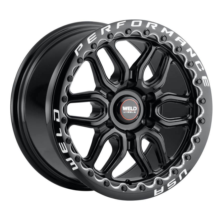 17x10 Laguna 6 Drag Beadlock 6x135 Et42 Bs 7.15 Gloss Black 87.1 - S92370089P42