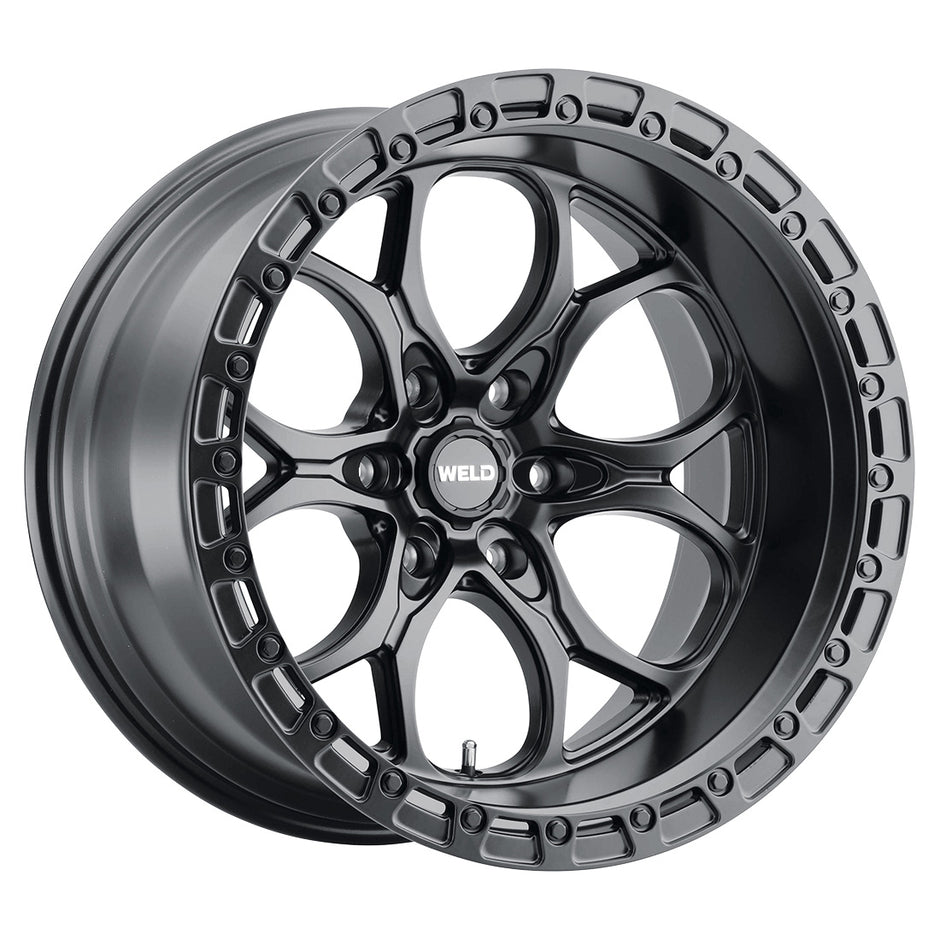 20x10 Ledgesix 6x135  Et-18 Bs4.75 Satin Blk / Blk Ring 87.1 - W10800089475