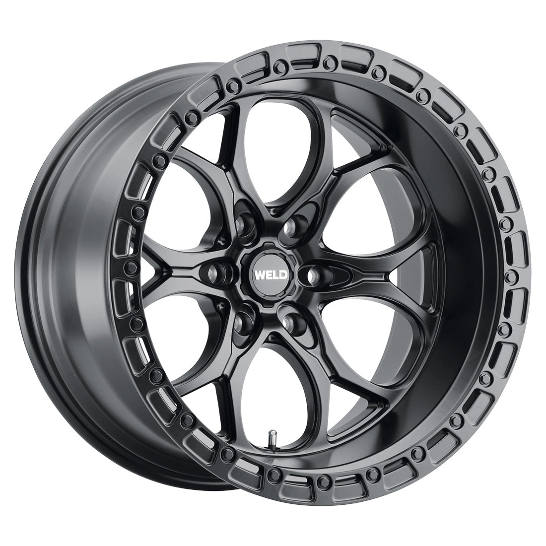 20x12 Ledgesix 6x135  Et-44 Bs4.75 Satin Blk / Blk Ring 87.1 - W10802089475