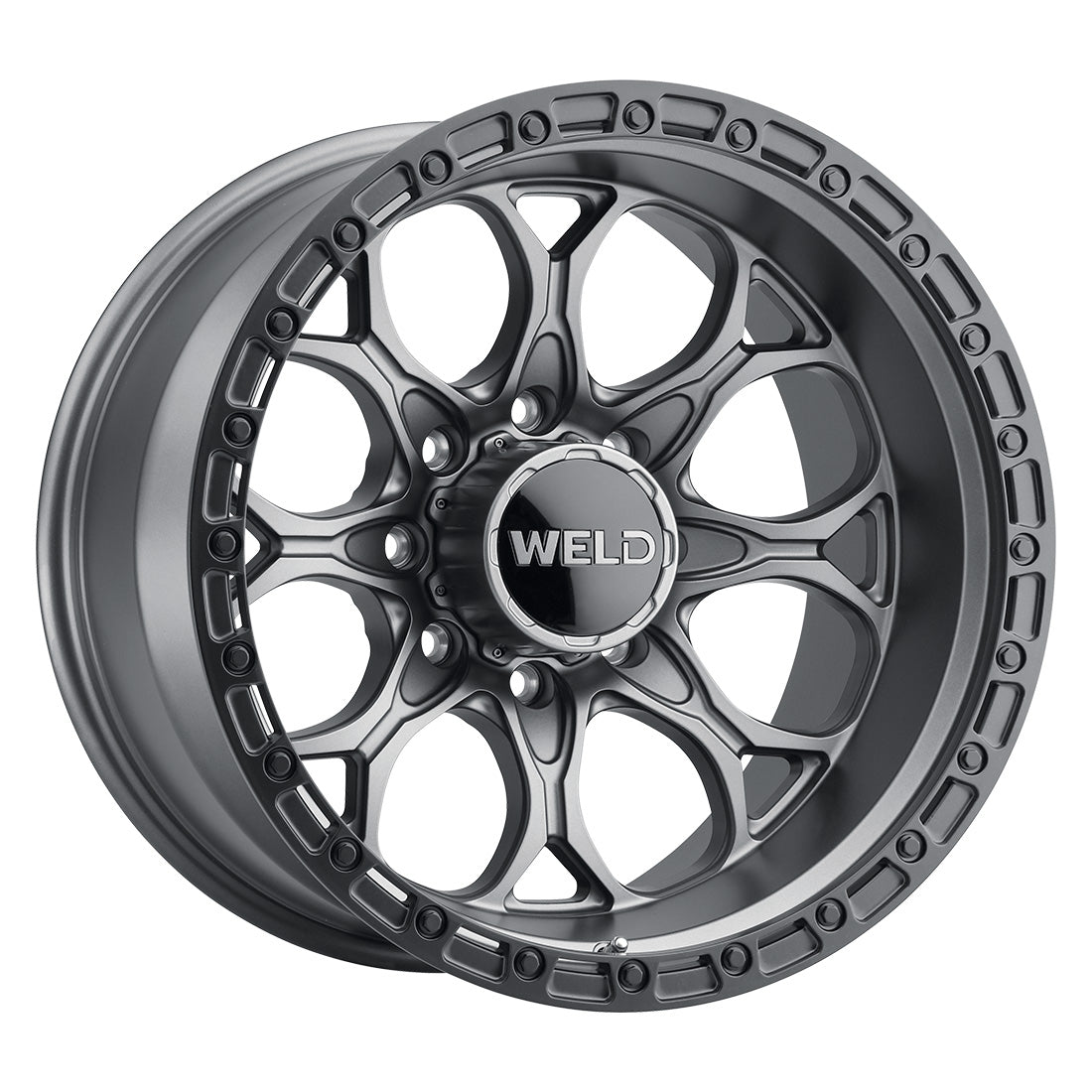 20x9 Ledge 8 8x180  Et00 Bs 5.00 Satin Gun / Satin Blk Ring 124.3 - W10709018501