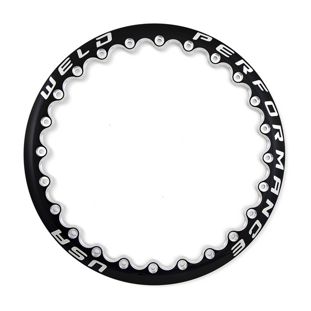 Weld Perf 17" Beadlock Ring A / Gloss BLK MIL - 10SBLRA17GBM