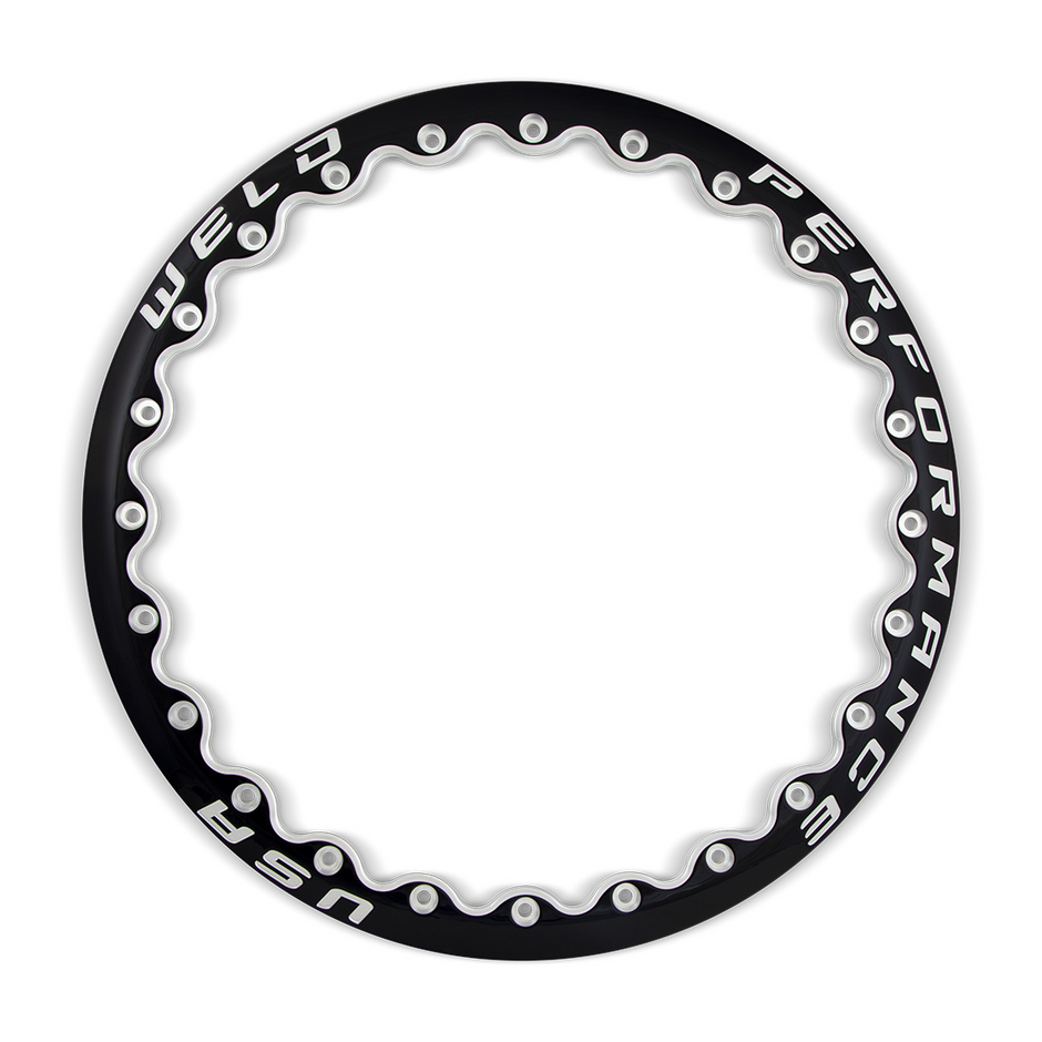 Weld Perf 20" Beadlock Ring A / Gloss BLK MIL - 10SBLRA20GBM