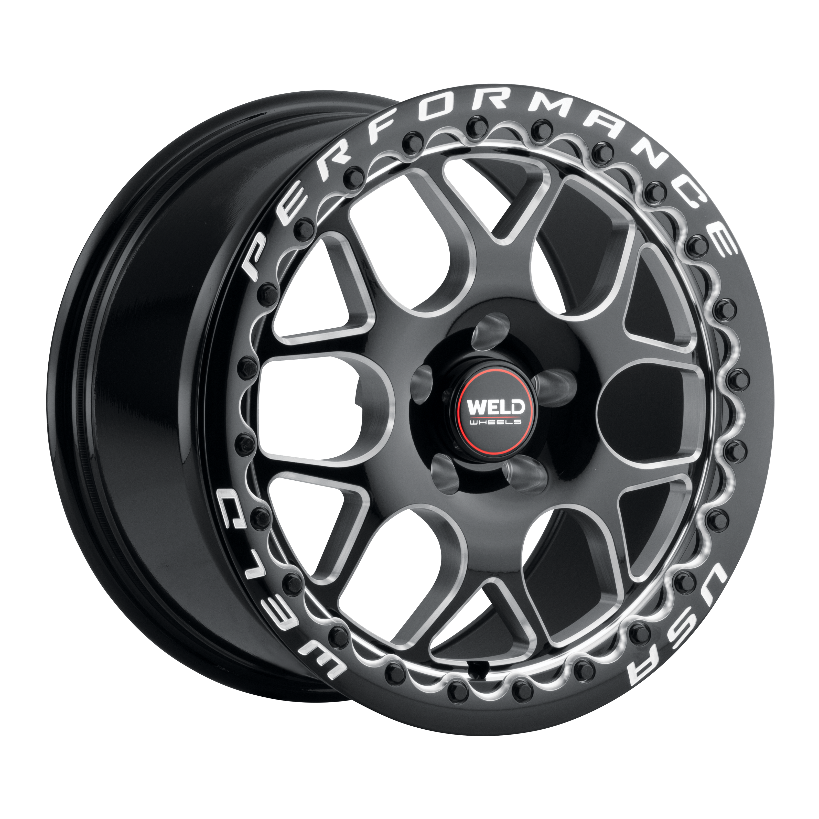 18x10 Solana Beadlock 5x112 Et40 Bs 7.07 Gloss Blk Mil Dia 78.1 - S91080045P40