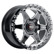 17x9.5 Ventura Six Beadlock 6x127 Et35 Bs6.625 Gloss Blk Mil Dia 78.1 - S90979581P35