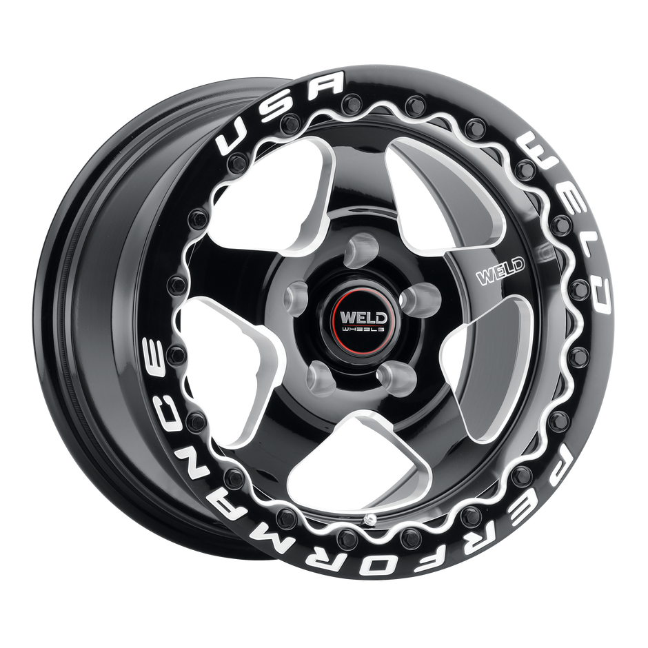 17x10 Ventura Beadlock 5x114.3 Et49 Bs 7.42 Gloss Blk Mil Dia 78.1 - S90470067P49