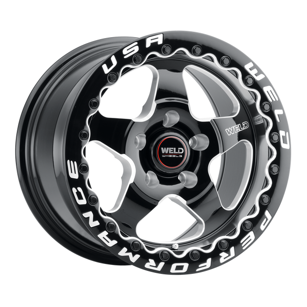 18x10 Ventura Bead Lock 5x114.3 Et45 Bs7.27 Gloss Blk Mil Dia 78.1 - S90480067P45