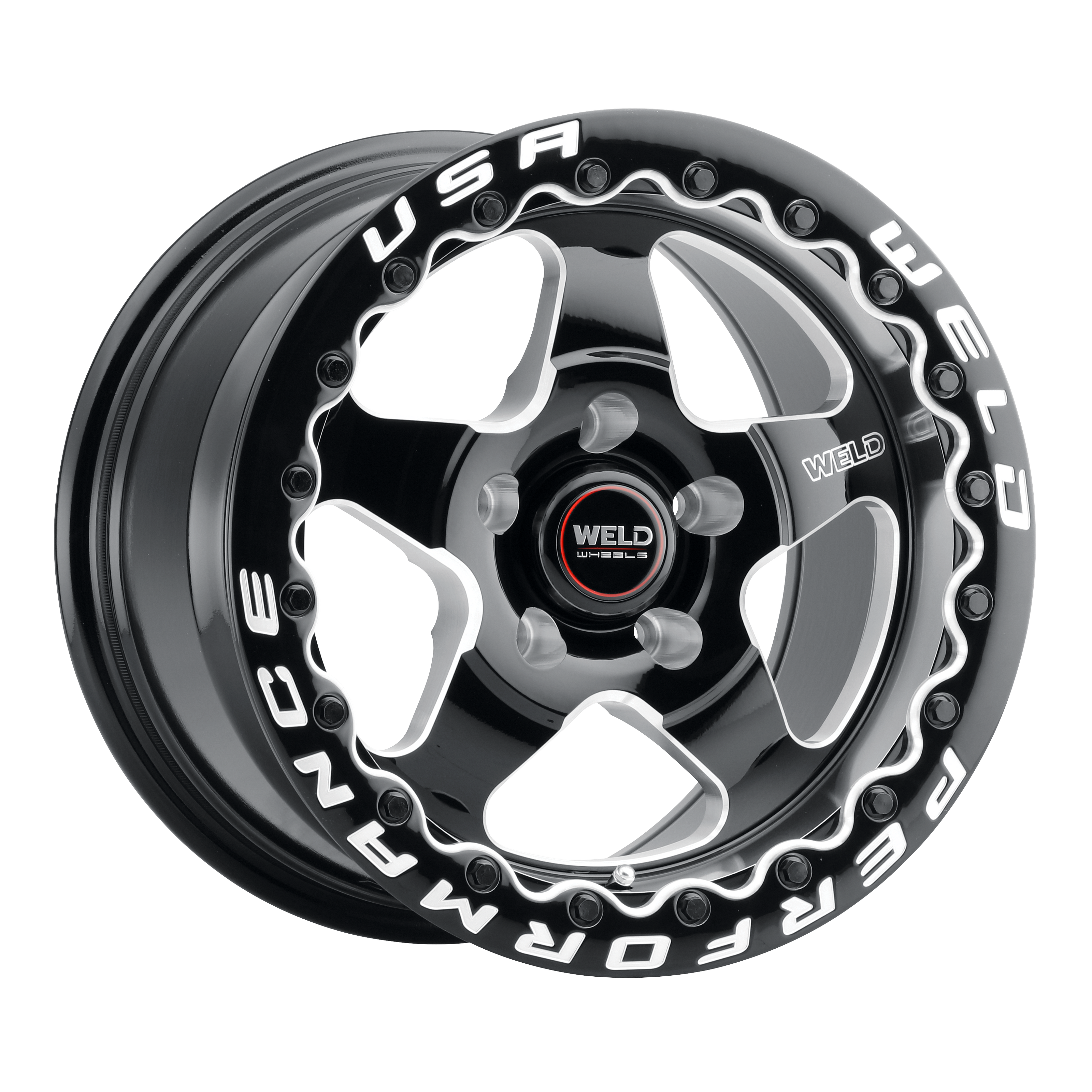 18x10 Ventura Bead Lock 5x115 Et30 Bs6.70 Gloss Blk Mil Dia 78.1 - S90480071P30