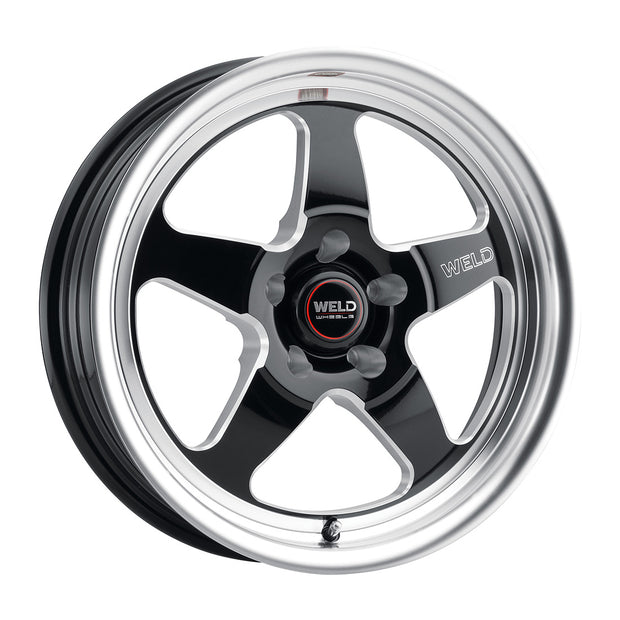 18x5 Ventura Drag 5x120 Et-08 Bs2.75 Gloss Blk Mil Dia 78.1 - S1558C022N08