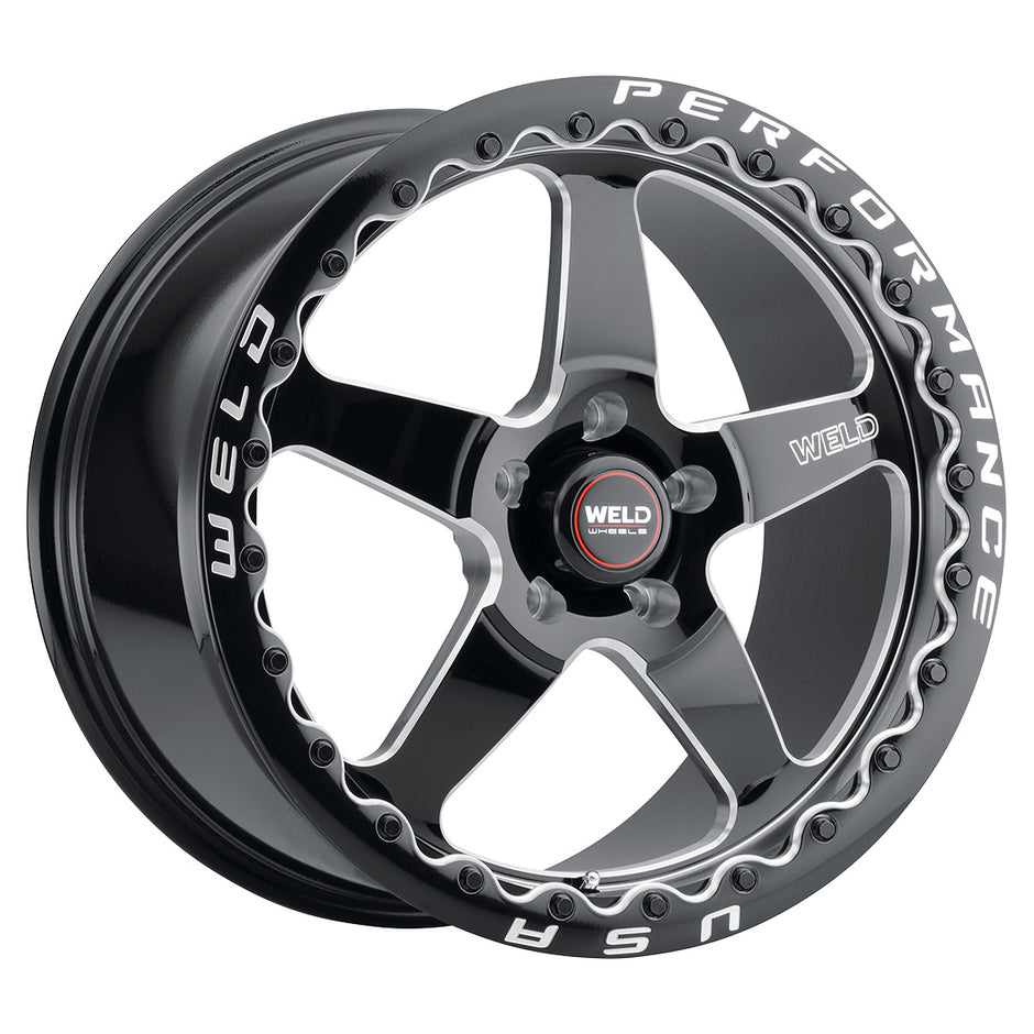 20x10.5 Ventura Bead Lock 5x127 Et38 Bs7.25 Gloss Blk Mil Dia 71.5 - S90400575P38